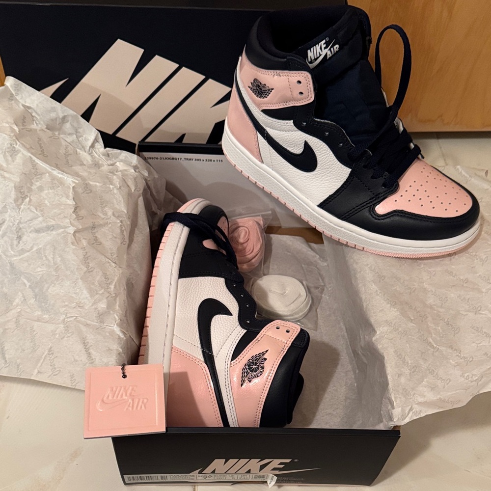 Nike Air Jordan 1 High Black and Pink